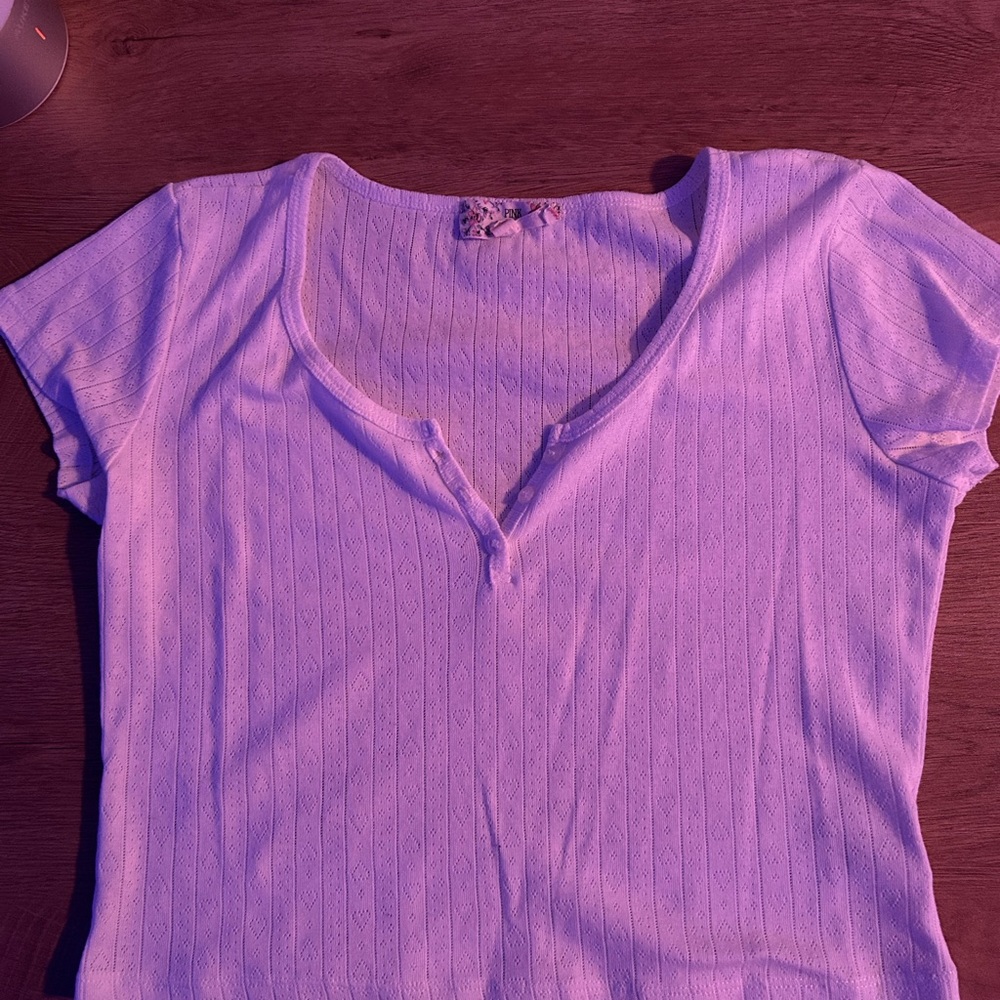 Pink Republic White Short Sleeve Tee